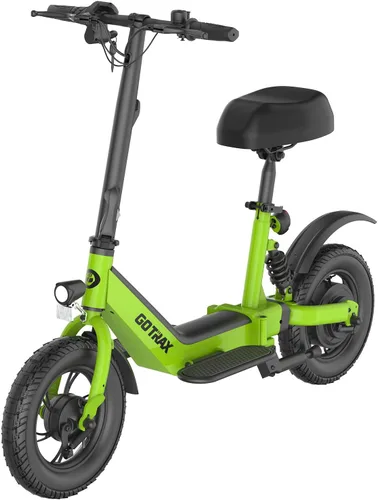 Miniatura 11 de Gotrax Patinete eléctrico A5 con asiento para adultos, neumático de 12 pulgadas, máximo 15.5 millas y 15.5 millas por hora de potencia por motor