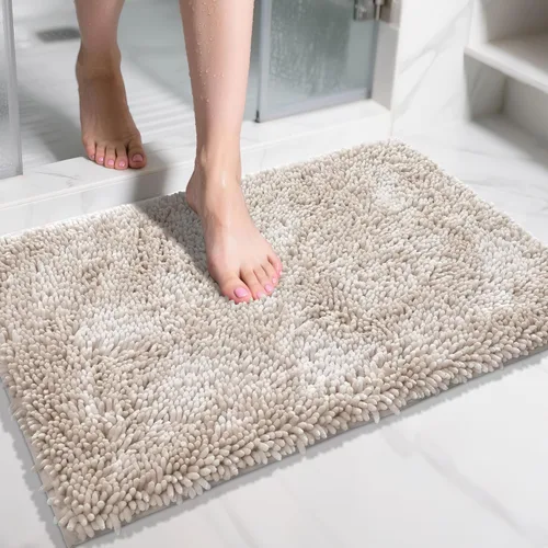 Miniatura 82 de Yimobra - Alfombra grande para baño antideslizante de 36x24 pulgadas, extra gruesa y suave, absorbente de felpilla, alfombras de baño lavables a