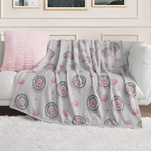 Miniatura 17 de Juicy Couture Berry Happy - Manta de felpa de 50 x 70 pulgadas, color rosa, mantas decorativas para sofás, mantas para sillas y camas