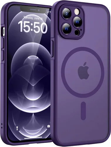 Miniatura 63 de TOCOL Funda magnética 3 en 1 para iPhone 14 Pro, mejorada [protección completa de cámara] con 2 protectores de pantalla, funda de grado militar Azul