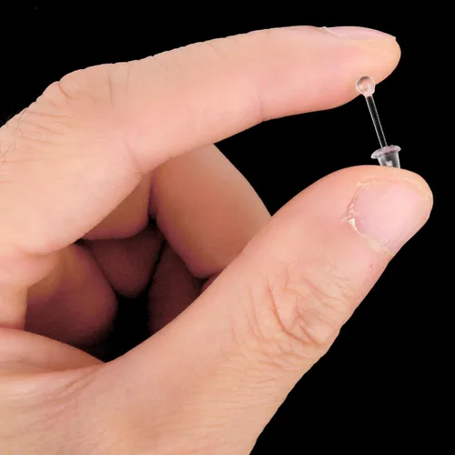 Miniatura 3 de Aretes invisibles de plástico transparente, repuesto de silicona para cirugía, trabajo, deportes, suministros de bricolaje para mujeres, niñas