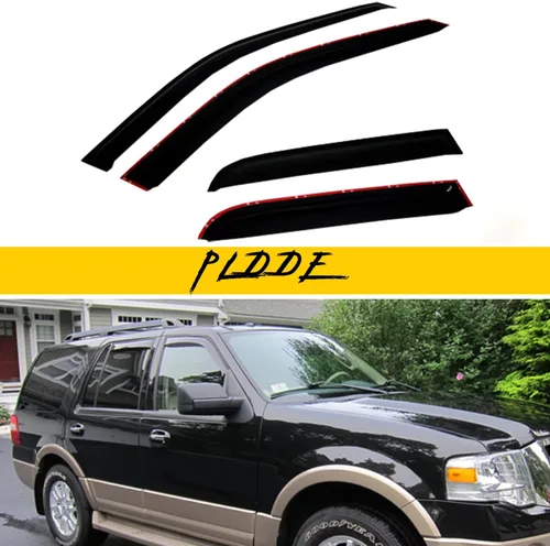 Miniatura 58 de Protectores de lluvia compatibles con modelos Trailblazer/GMC Envoy 2002-2009 para 5 pasajeros, visera de ventana lateral, deflector de viento