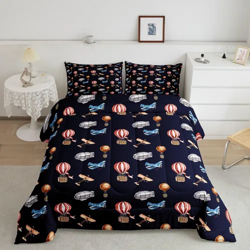 Miniatura 17 de Erosebridal Juego de edredón de camión de bomberos para niños, juego de ropa de cama de panal rojo brillante con diseño de panal de abeja