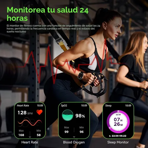 Miniatura 4 de Reloj inteligente para hombres – 1.85 pulgadas HD 2026 actualizado Fitness Tracker Bluetooth Llamadas y mensajes de texto Smartwatch con batería