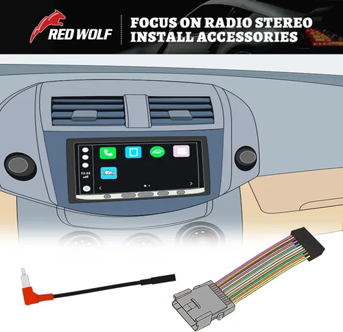 Miniatura 7 de RED WOLF Arnés de cableado inverso de radio para Honda Civic Accord CRV 1999-2009, 1999-2010 Acura RL CL Vehículos Adaptador de conector hembra