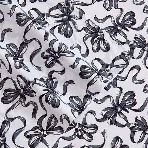 Miniatura 4 de Betsey Johnson - Juego de sábanas de tamaño individual, ropa de cama de microfibra con estampado Nerdy Teddies con sábana bajera de bolsillo