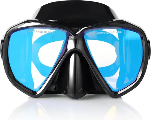 Miniatura 13 de Máscara de buceo panorámica HD para natación, gafas de buceo antivaho, máscara de buceo de vidrio templado, gafas de natación para adultos y jóvenes