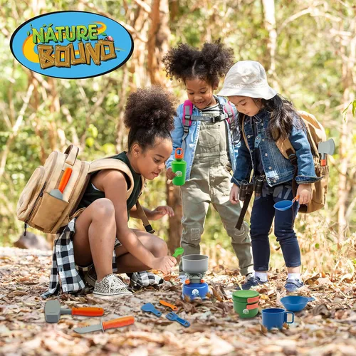 Miniatura 3 de Nature Bound Camp Cookout Set - un emocionante juego de campamento de 15 piezas para niños, juguete perfecto para jugar al aire libre para niños