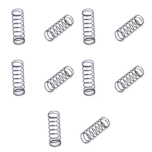 Miniatura 17 de MroMax 20Pcs Compressed Spring, 0.04" Wire Dia, 0.31" OD, 1.57" Free Length, Gray Black Spring Steel Extended Coil Compression Spring