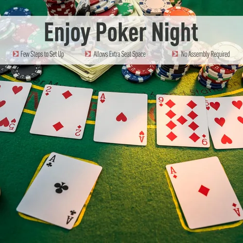 Miniatura 4 de Soozier Mesa de póquer plegable, mesa de blackjack de 72 pulgadas para 7 jugadores con soporte para fichas y tazas, fieltro verde