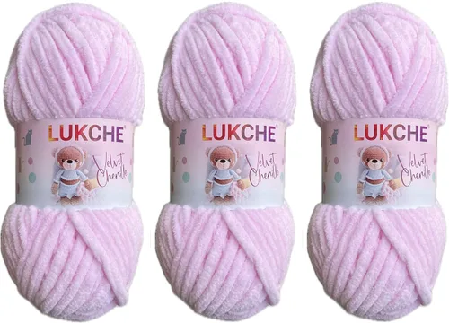 Miniatura 10 de Hilado de chenilla de terciopelo para amigurumi y punto de crochet súper voluminoso 100 gr (69,0 m) (Grosor del hilo 8 mm) (Verde espárrago) 1