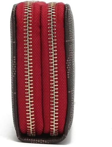 Miniatura 19 de MKF Collection Mia K - Cartera de pulsera para mujer, pequeña cartera de cuero vegano para tarjetas de crédito con cremallera y bolsillo