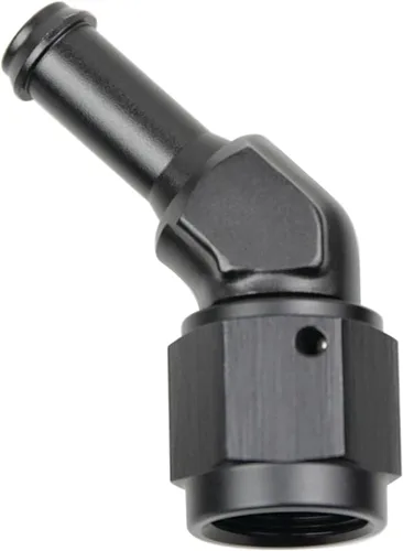 Miniatura 21 de Recta 6AN hembra giratoria a 1/4 "empuje en manguera adaptador de montaje de púas aluminio negro