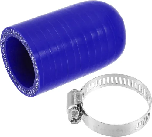 Miniatura 12 de uxcell 1 Unidades 0.236 in ID Silicona Tapa de Refrigerante con Abrazadera para Calentador de Refrigerante Bypass Vacío Agua Puerto Azul