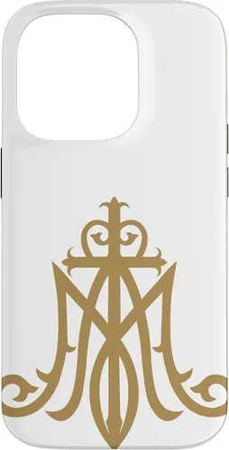 Miniatura 16 de Funda católica con monograma para iPhone 15 Virgin Mary Insignia Ave Maria