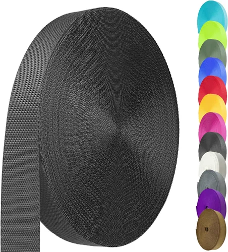 Miniatura 20 de Cinta de nailon de 1.5 pulgadas, correa de nailon resistente de 12 yardas, cinta de nailon duradera para equipo de interior o exterior, manualidades