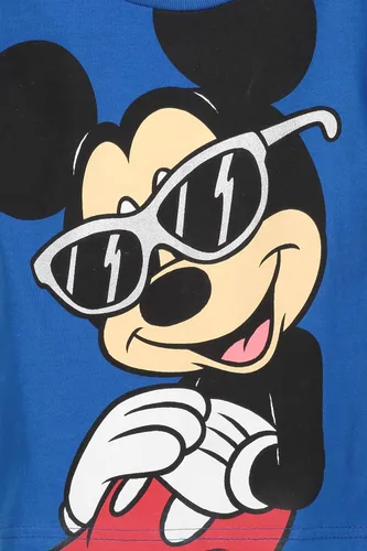 Miniatura 4 de Disney- Camisa de manga corta y pantalones cortos de malla de Mickey Mouse