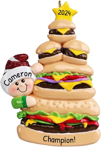 Miniatura 12 de Adornos de comida personalizados 2025 – Adorno de comida china, cajas chinas adornos de Navidad personalizados, caja de comida para llevar, adorno
