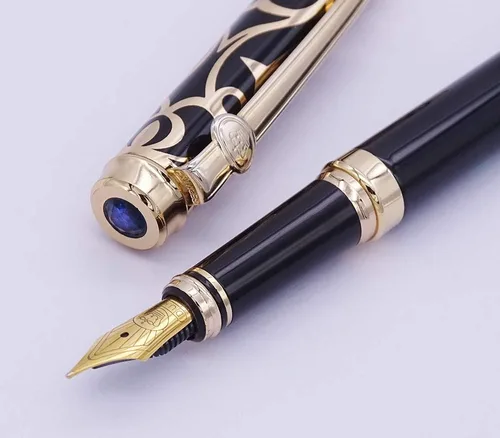 Miniatura 11 de Duke Asian Calligraphy Fude Nib Pluma estilográfica fina a ancha Naturaleza Madre Perla en tapa con estuche para bolígrafo boceto Dibujo Arte Firma