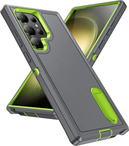 Miniatura 22 de IDweel Funda para Galaxy S22, para Galaxy S22 con soporte, protección resistente a prueba de golpes, antiarañazos, funda dura de estudio para Galaxy
