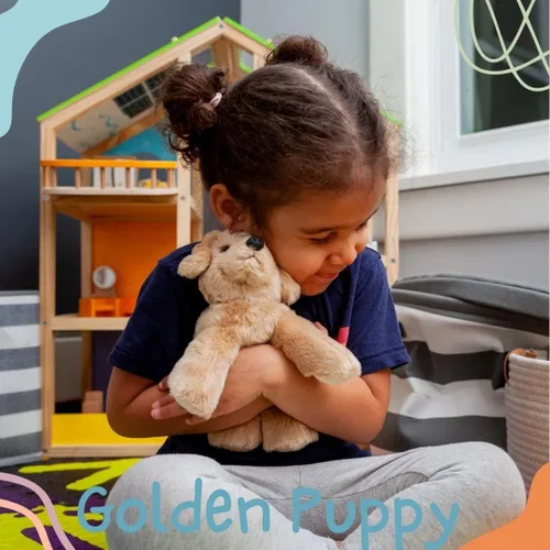 Miniatura 6 de Jolitee Golden Retriever - Peluche de perro bronceado, suave y abrazable para perro, 6.5 x 7 pulgadas