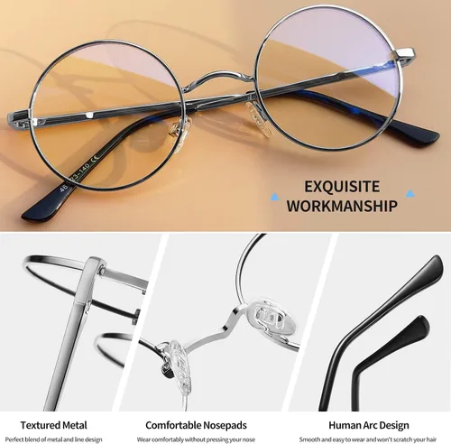 Miniatura 2 de Gafas de sol Joopin polarizadas, estilo Lennon, redondas, gafas de sol estilo hippy redondas para mujer y hombre
