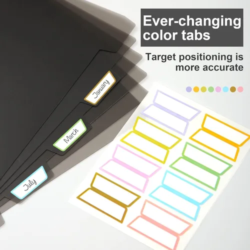 Miniatura 4 de Cuaderno de espiral encuadernado en disco Yoment Personalizable Diario en espiral recargable Cuaderno de 5 asignaturas con páginas removibles 120