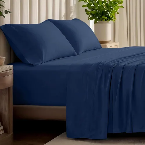 Miniatura 14 de Bare Home - Juego de sábanas de jersey 100% algodón orgánico, ultra suave, 100% algodón - Juego de sábanas y funda de almohada - Sábanas de bolsillo
