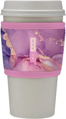 Miniatura 145 de Sok It HotSok Coffee & Tea - Funda de neopreno con aislamiento reutilizable (floral abstracto)