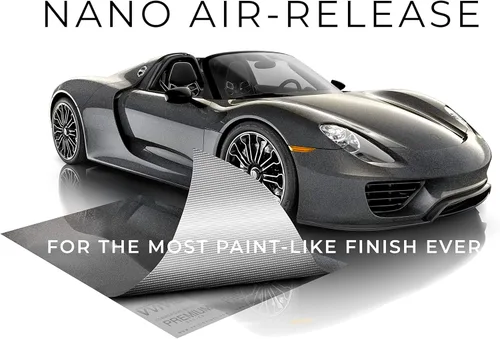 Miniatura 3 de VViViD + Rollo de película de repuesto de vinilo gris carbón metálico ultra brillante para automóvil, con tecnología de liberación de aire nano