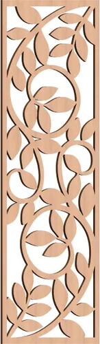 Miniatura 158 de 9 3/8"W x 24 3/8"H x 1/4"T Utica Decorativo Fretwork Madera Paneles de Pared, Abedul