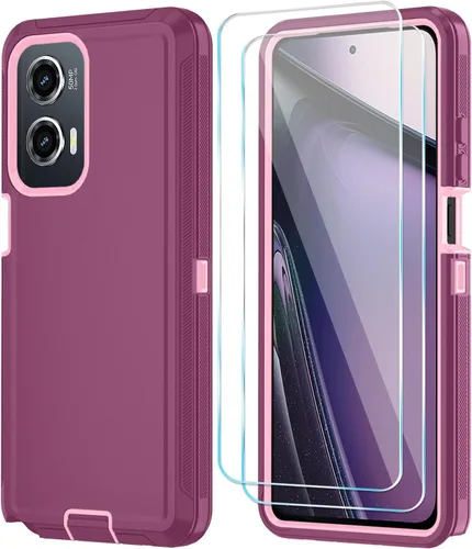 Miniatura 10 de Qinmay Funda para Motorola Moto G Stylus 5G 2024 con protector de pantalla HD, resistente, a prueba de golpes y caídas, funda de 3 capas para Moto G