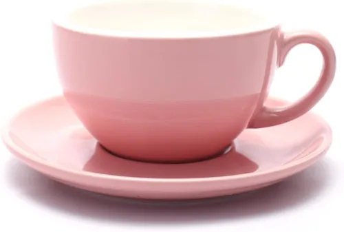 Miniatura 13 de Coffeezone Taza y Platillo de Café Espresso Doble, Cappuccino Pequeño y Café Especial, Porcelana de Hueso Nueva para Cafetería y Barista