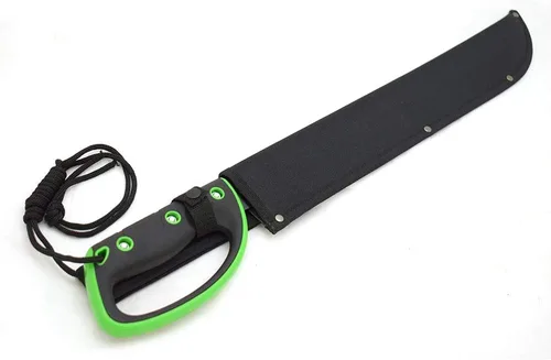 Miniatura 5 de Snake Eye Tactical Full-Tang Machete – Herramienta de supervivencia de hoja fija resistente con funda de nailon reforzado para camping, caza