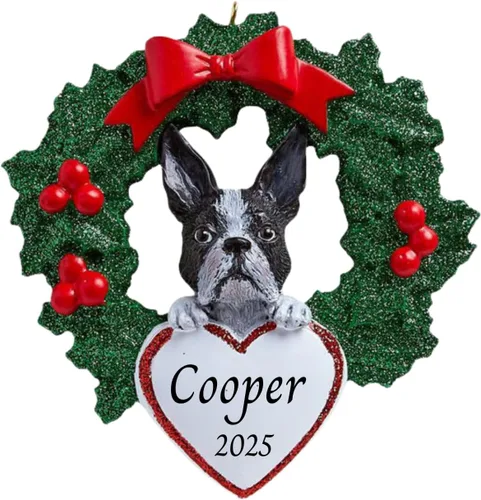 Miniatura 4 de Adornos personalizados para árbol de Navidad 2025 para mascotas, Chihuahua con corona, recuerdo para los amantes de los perros de los cachorros