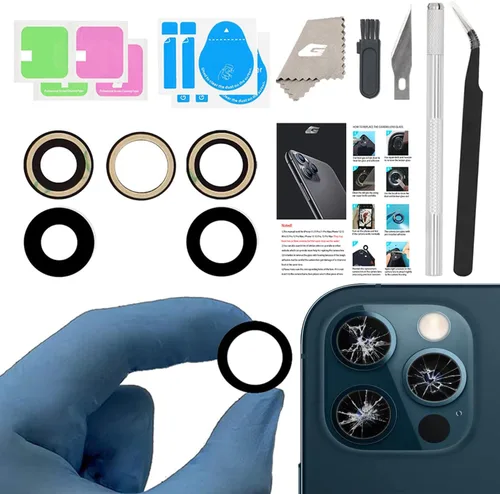 Miniatura 9 de Reemplazo de lente de vidrio de cámara para iPhone 11, GVKVGIH reemplazo de lente de vidrio de cámara trasera con adhesivo preinstalado, kit