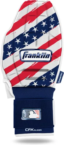 Miniatura 16 de Franklin Sports MLB Guante deslizante de béisbol y sóftbol - CFX PRT Guantes de baserunning deslizantes protectores para adultos y jóvenes - Guante