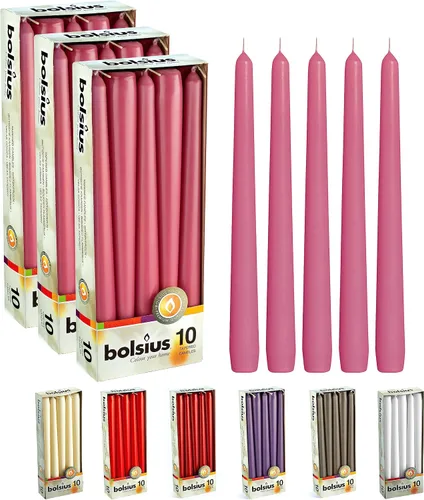 Miniatura 11 de Bolsius Velas alargadas blancas (10 pulgadas)