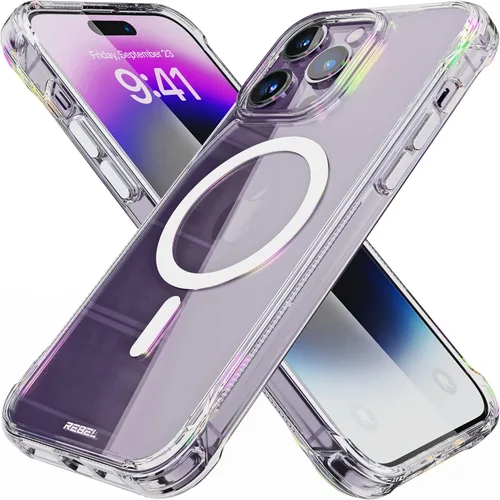 Miniatura 25 de Phone REBEL - Funda transparente para iPhone 14 Plus [Serie esmerilada Gen-4], textura mate translúcida, no se pone amarilla, protectores a prueba