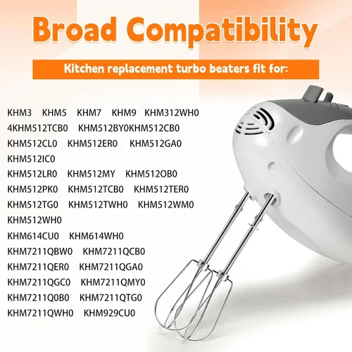 Miniatura 2 de Accesorios de batidores para batidora de mano para Kitchenaid de acero inoxidable