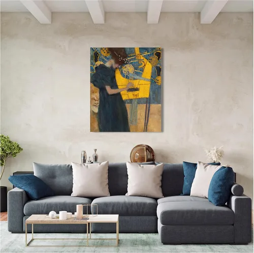 Miniatura 840 de A&T ARTWORK Campo de trigo con cipreses de Van Gogh Las reproducciones de arte clásico mundial, impresiones en lienzo giclée para decoración