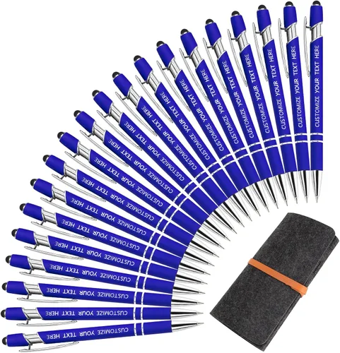 Miniatura 62 de Bolígrafos personalizados con lápiz óptico y grabado gratis, bolígrafos personalizados para negocios, graduación, aniversarios (hasta 500 unidades)