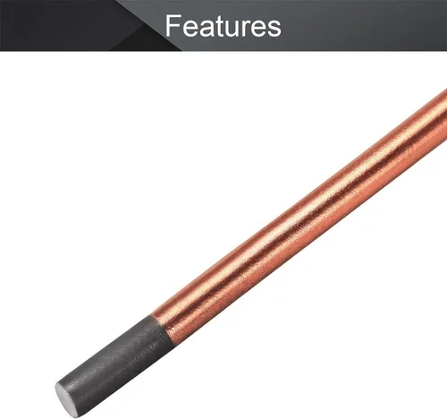 Miniatura 3 de Utoolmart 3 piezas de cobre recubierto de carbono Gouging carbono 0.157x13.976 in carbono gouging Rod Copperclad electrodos 3 PZAS