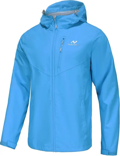 Miniatura 13 de Chaqueta impermeable ligera con capucha para hombre, transpirable, para senderismo de montaña al aire libre