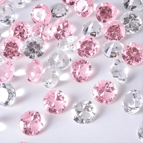 Miniatura 10 de Babenest - Relleno de jarrón de gemas falsas de diamantes acrílicos, 240 piezas de diamantes de imitación de 3/4 pulgadas, joyas de cristal