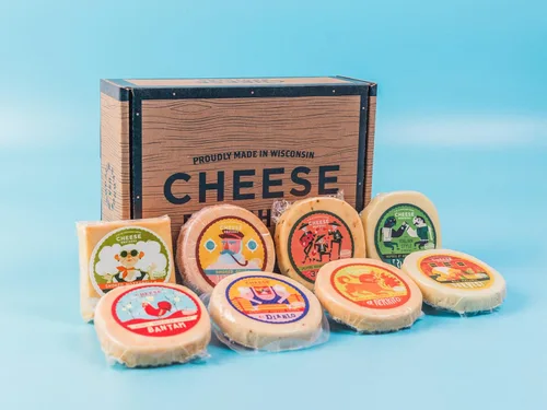 Miniatura 4 de Caja de regalo de Cheese Bros. Brotherhood Fresco de Wisconsin Surtido de Gouda, Havarti, Mozzarella y Fratello Gran idea de regalo de comida
