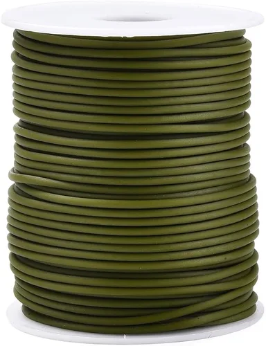 Miniatura 14 de FASHEWELRY 3 rollos de cables de goma huecos para tejer, cable de peluquero de 0.079 pulgadas (0.079 in), cables de silicona para tejer puntada