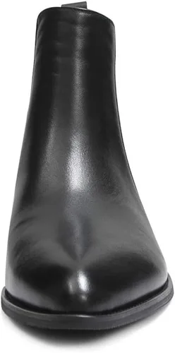 Miniatura 3 de ONEENO Botas Chelsea de cuero con punta puntiaguda para mujer