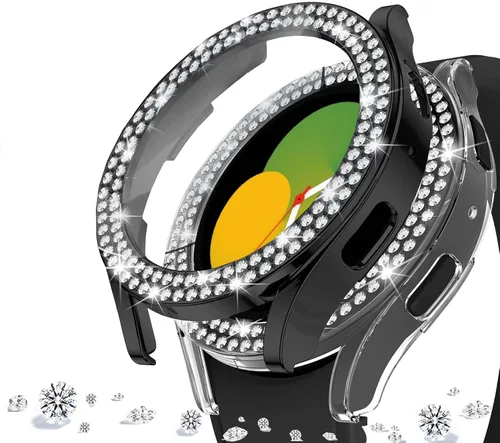 Miniatura 59 de DEALELE Paquete de 1 + 3 fundas y protector de pantalla compatible con Samsung Galaxy Watch FE / 5/4 de 1.575 pulgadas, funda protectora
