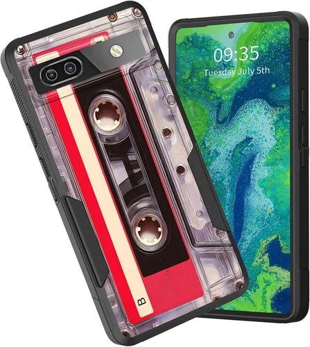 Miniatura 123 de Funda para Pixel 6A, funda híbrida de doble capa resistente a prueba de golpes de policarbonato duro de silicona suave TPU para Google Pixel 6A